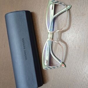 LULU GUINESS frames with Warby Parker Case Pink Green